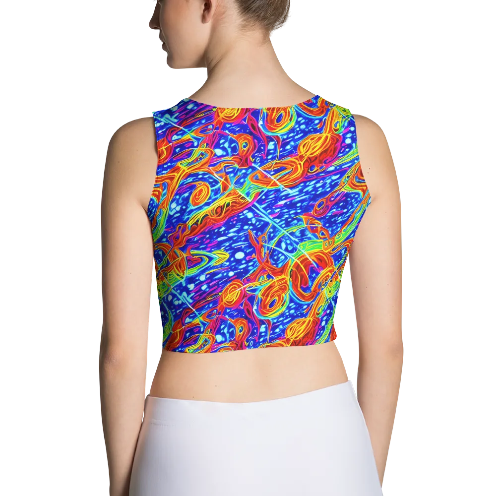 Molten Wave on Crop Top — Back