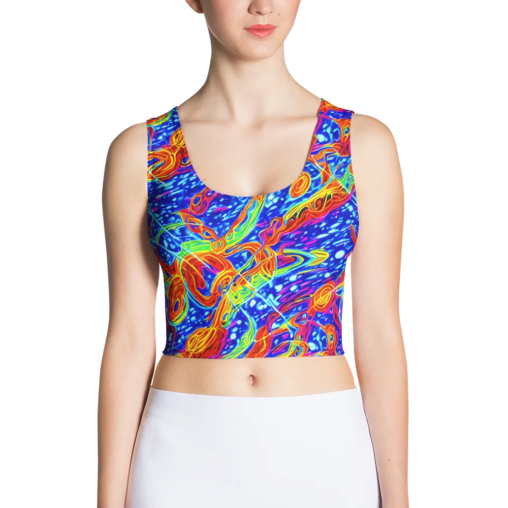 Molten Wave on Crop Top — Front