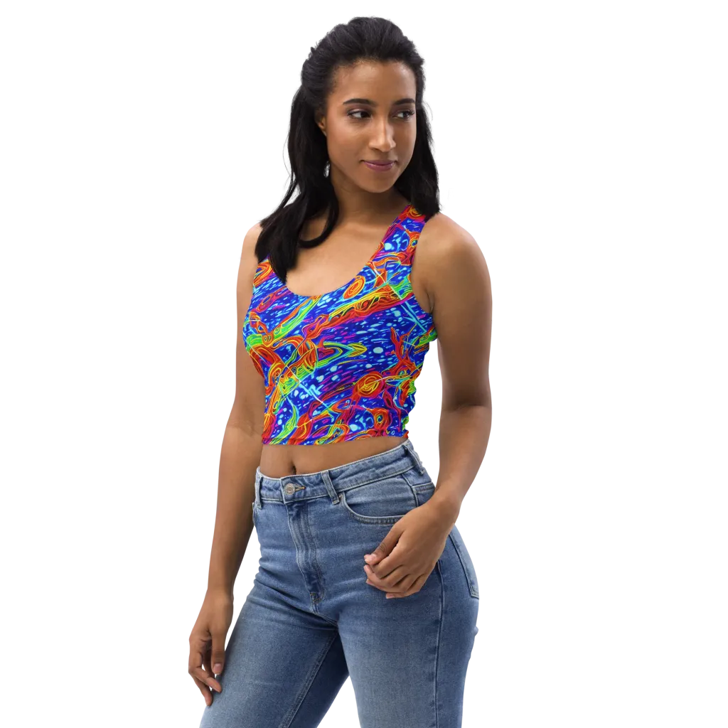 Molten Wave on Crop Top — Left Front