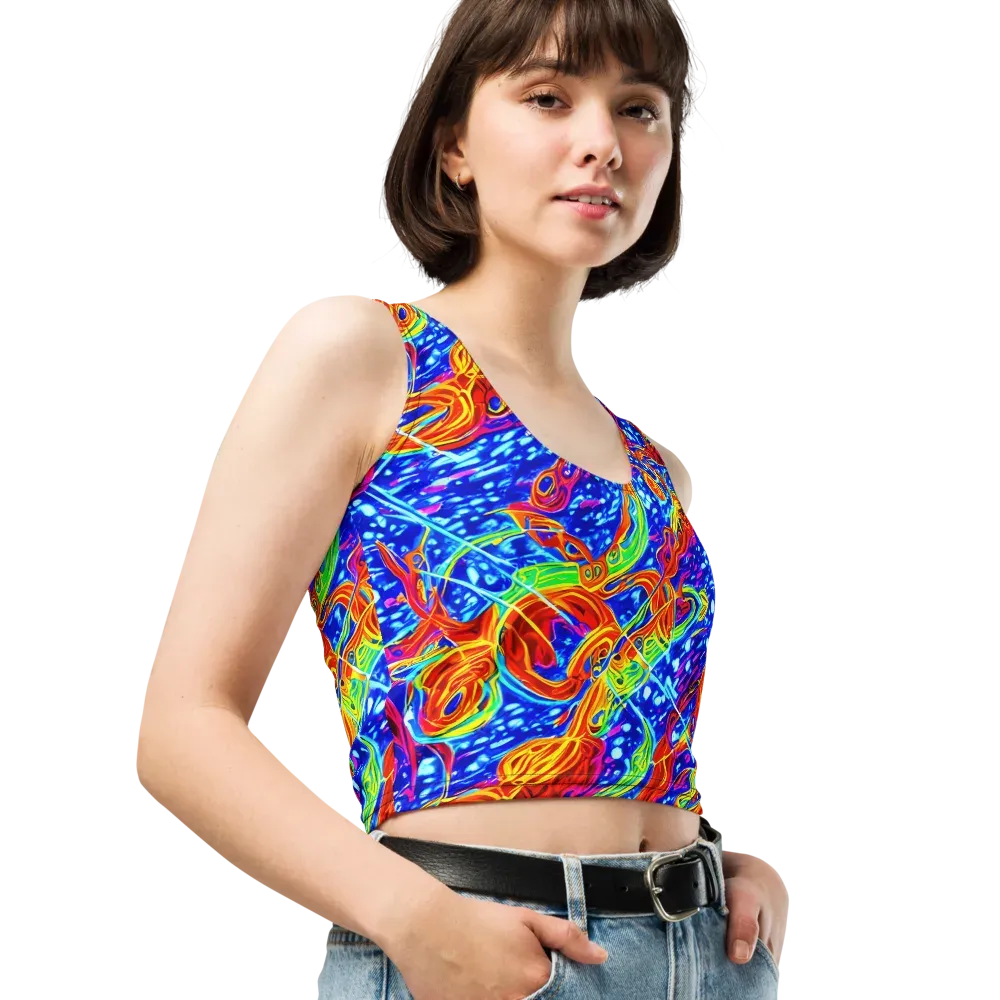 Molten Wave on Crop Top — Right Front