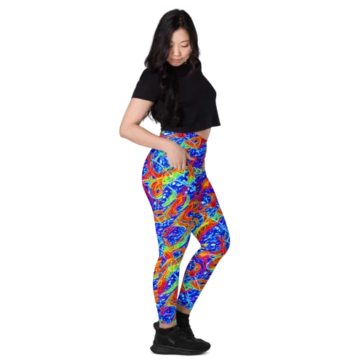 Molten Wave on a Leggings with Pockets