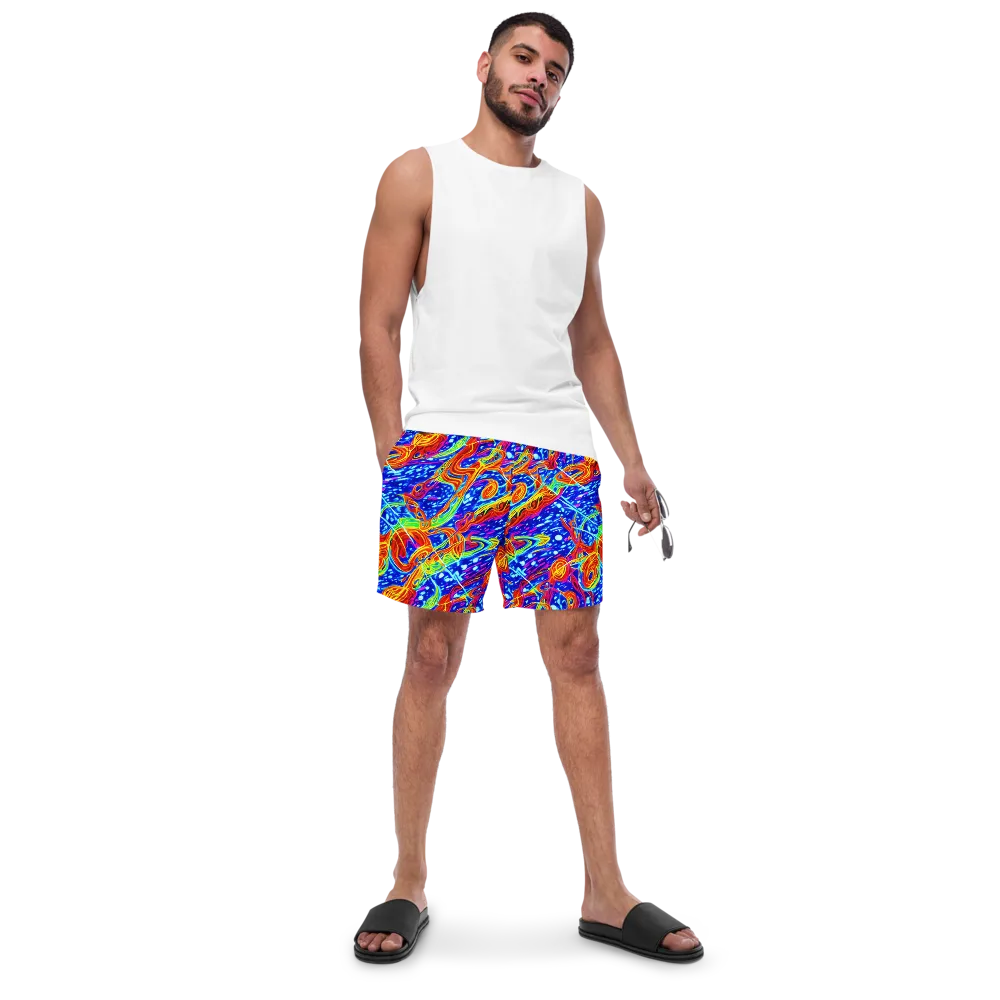 Molten Wave on Swim Trunks — Front
