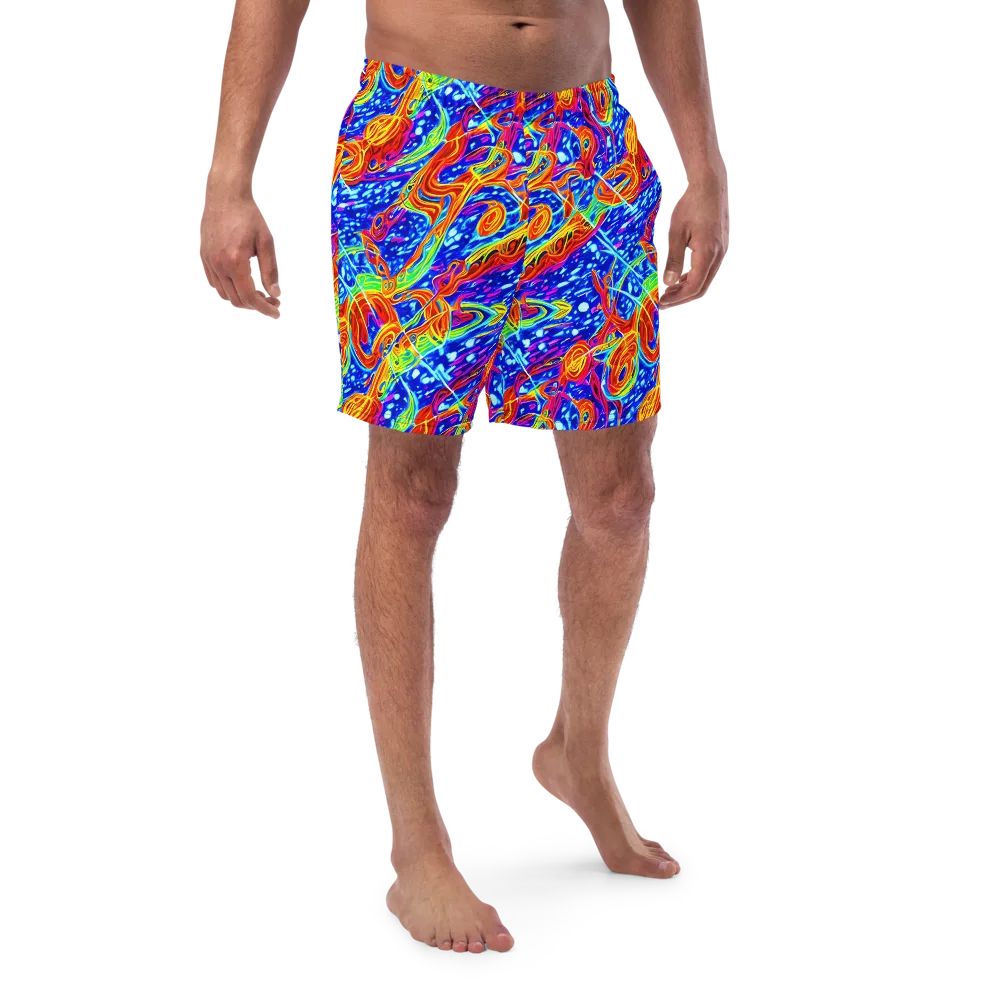 Molten Wave on Swim Trunks — Front