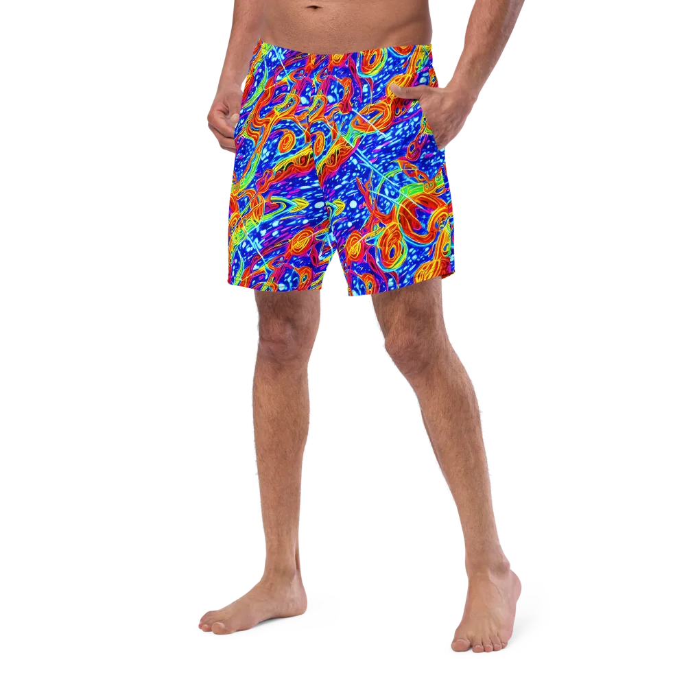Molten Wave on Swim Trunks — Left Front