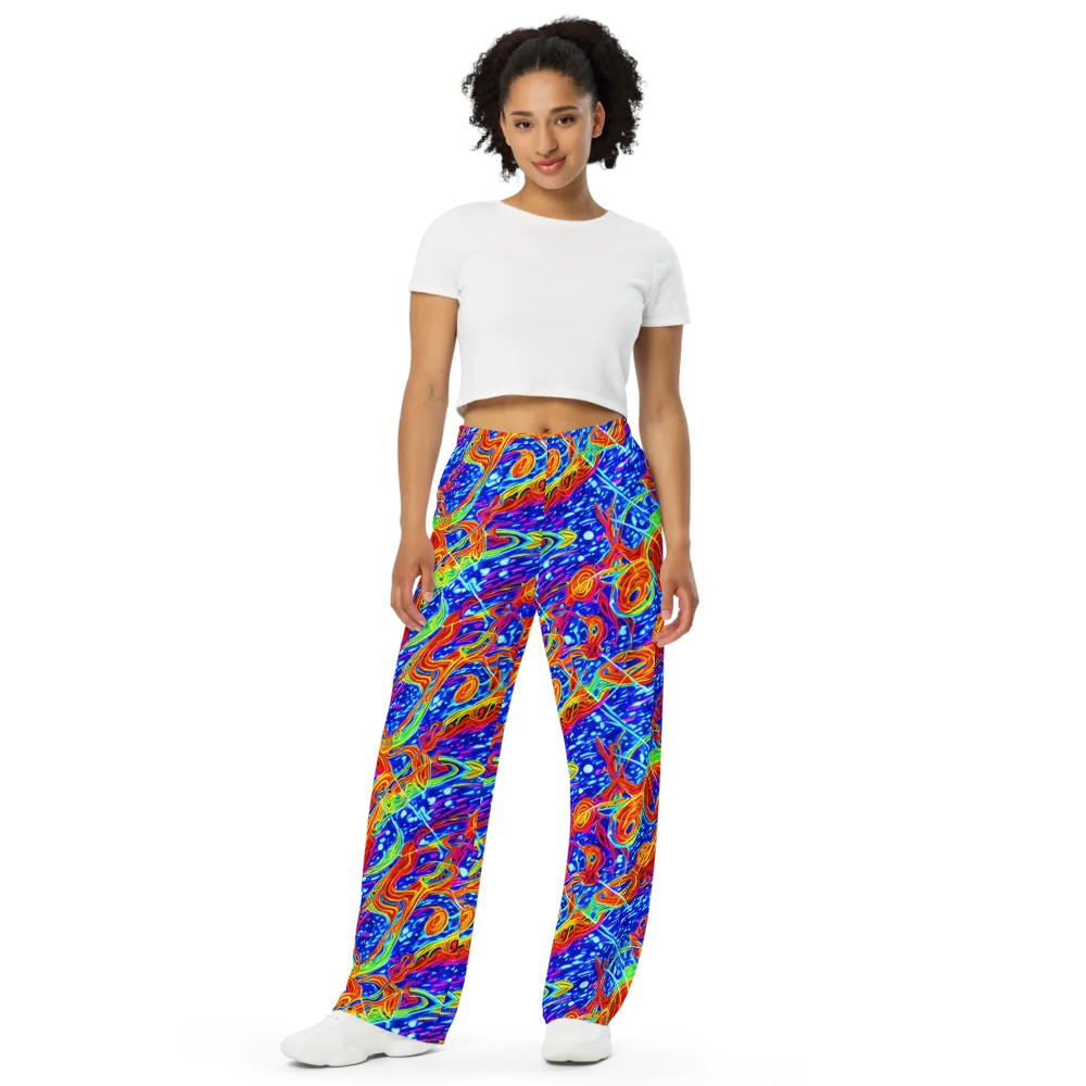 Molten Wave on Wide-Leg Pants — Front