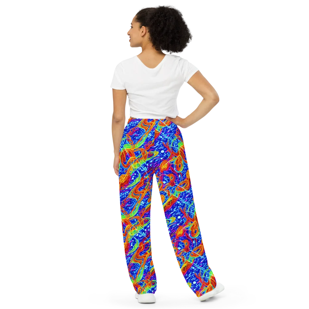 Molten Wave on Wide-Leg Pants — Back