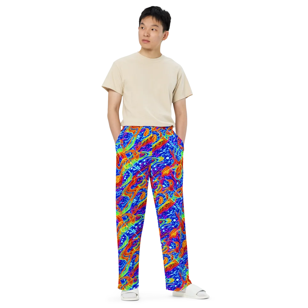Molten Wave on Wide-Leg Pants — Front