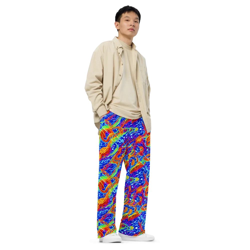 Molten Wave on Wide-Leg Pants — Right Front