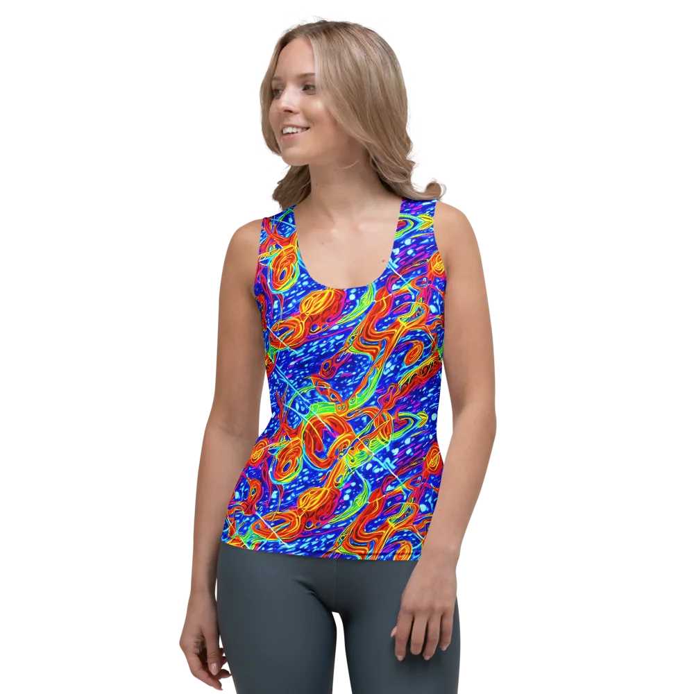 Molten Wave on Women's Tank Top — Front