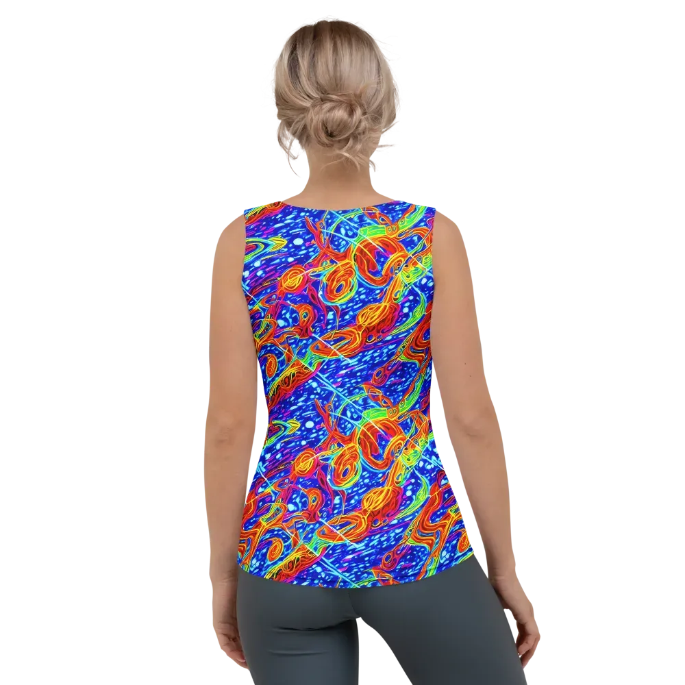 Molten Wave on Women's Tank Top — Back