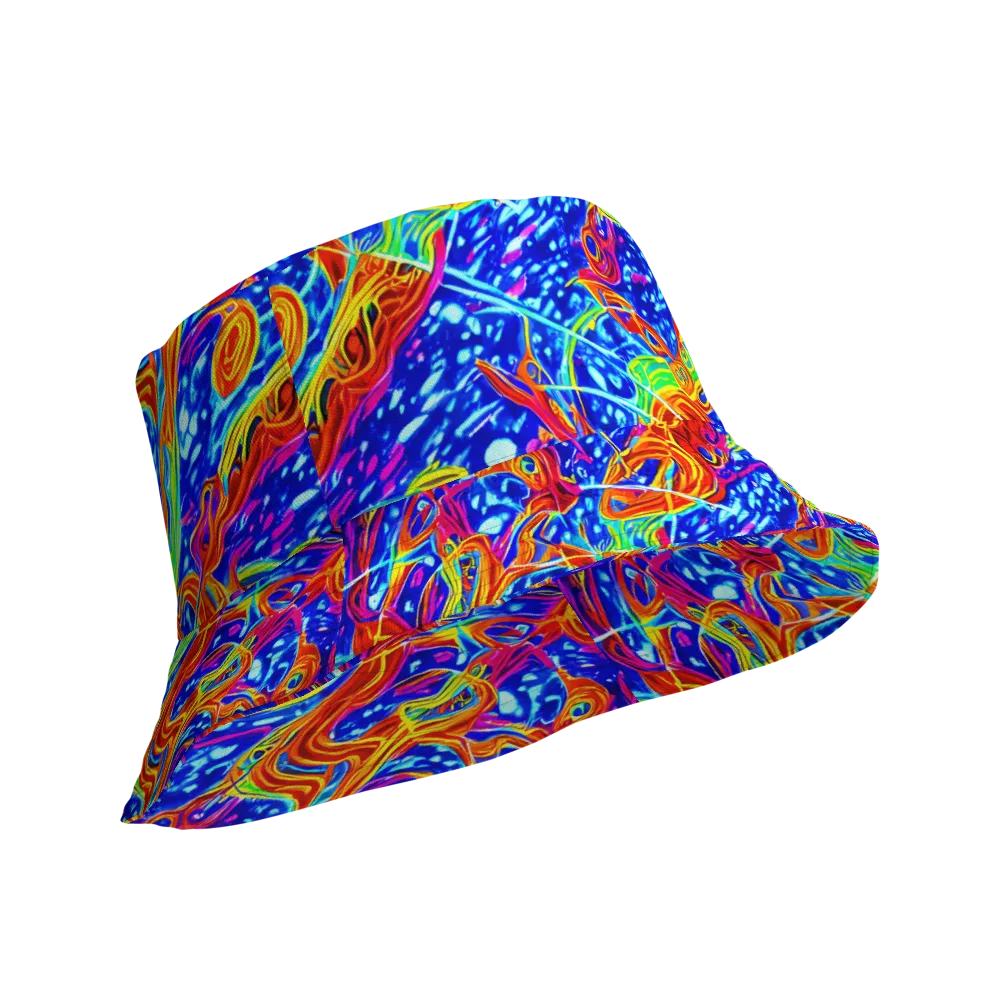 Molten Wave on Reversible Bucket Hat — Product details Outside