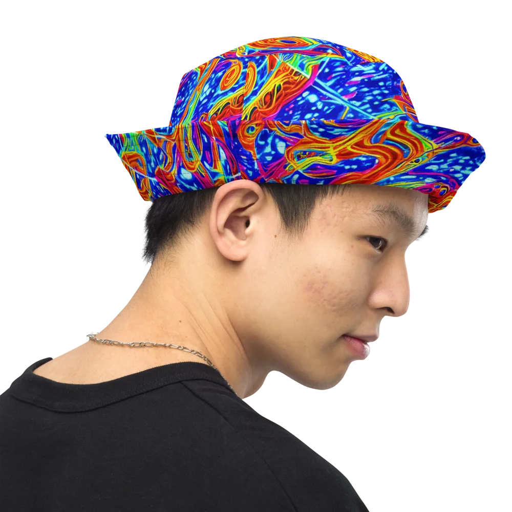 Molten Wave on Reversible Bucket Hat — Right Outside