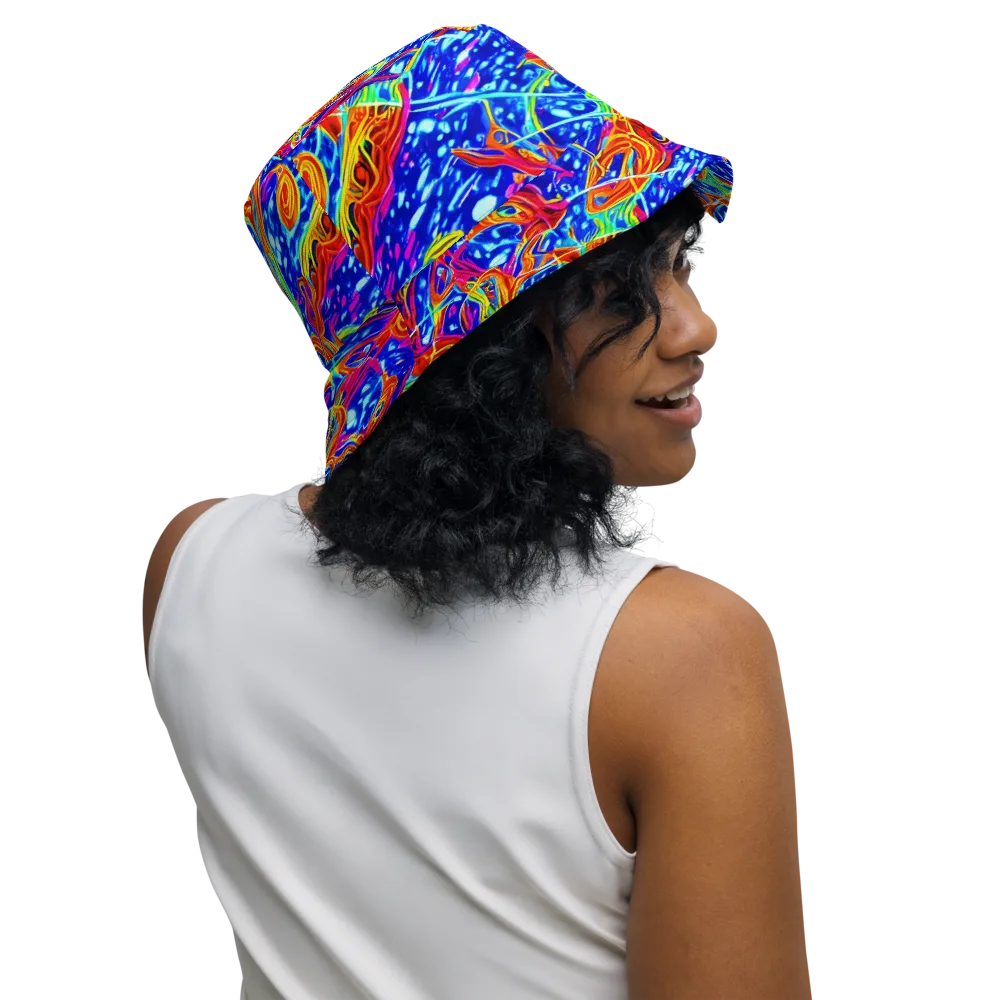 Molten Wave on Reversible Bucket Hat — Right Outside