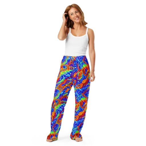 Molten Wave on a Women's Pajama Pants