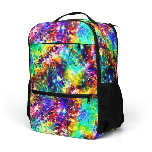 Rainbow Static on a Utility Backpack