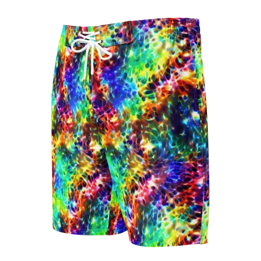 Rainbow Static on a Men's Board Shorts