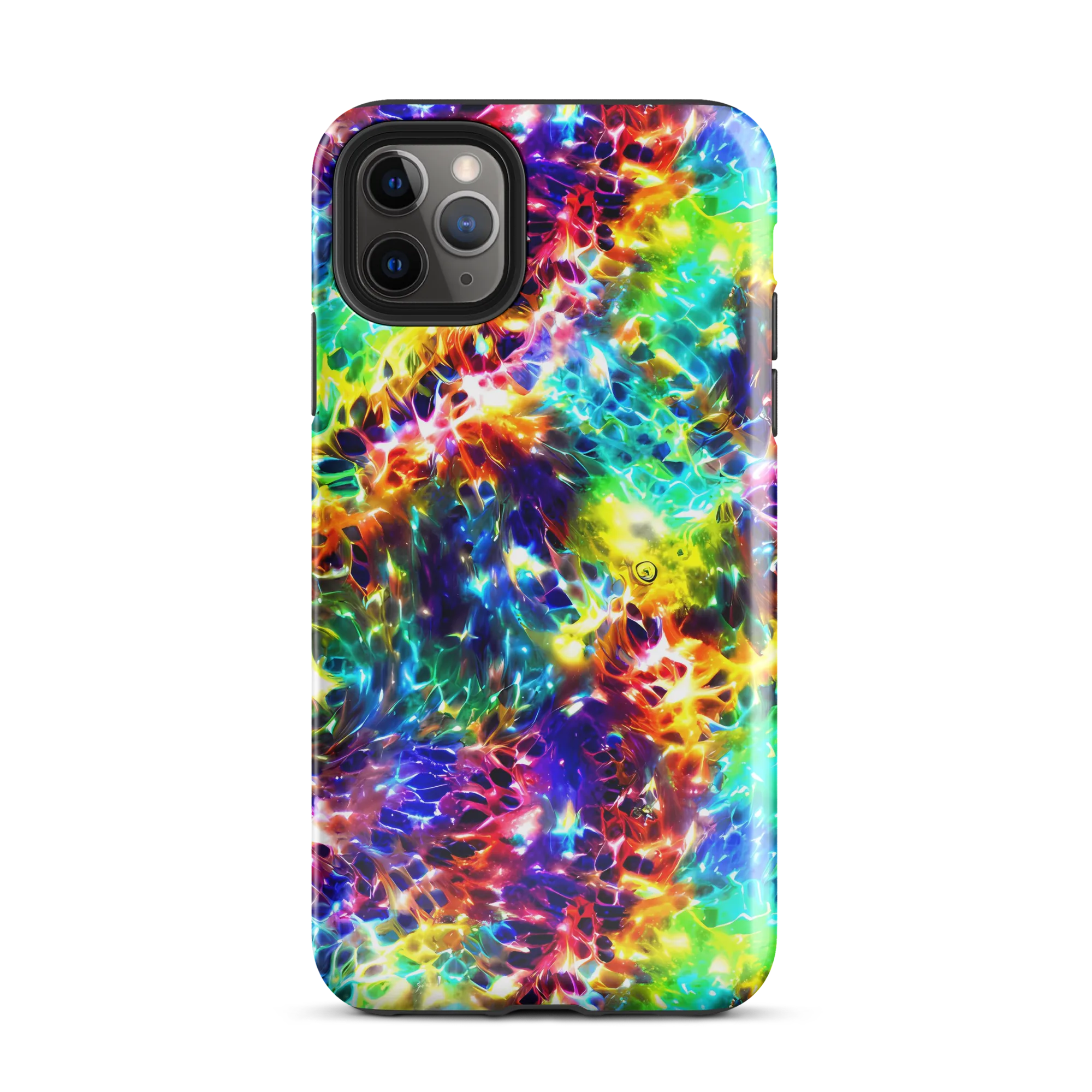 Rainbow Static on Tough Case for iPhone® — Front