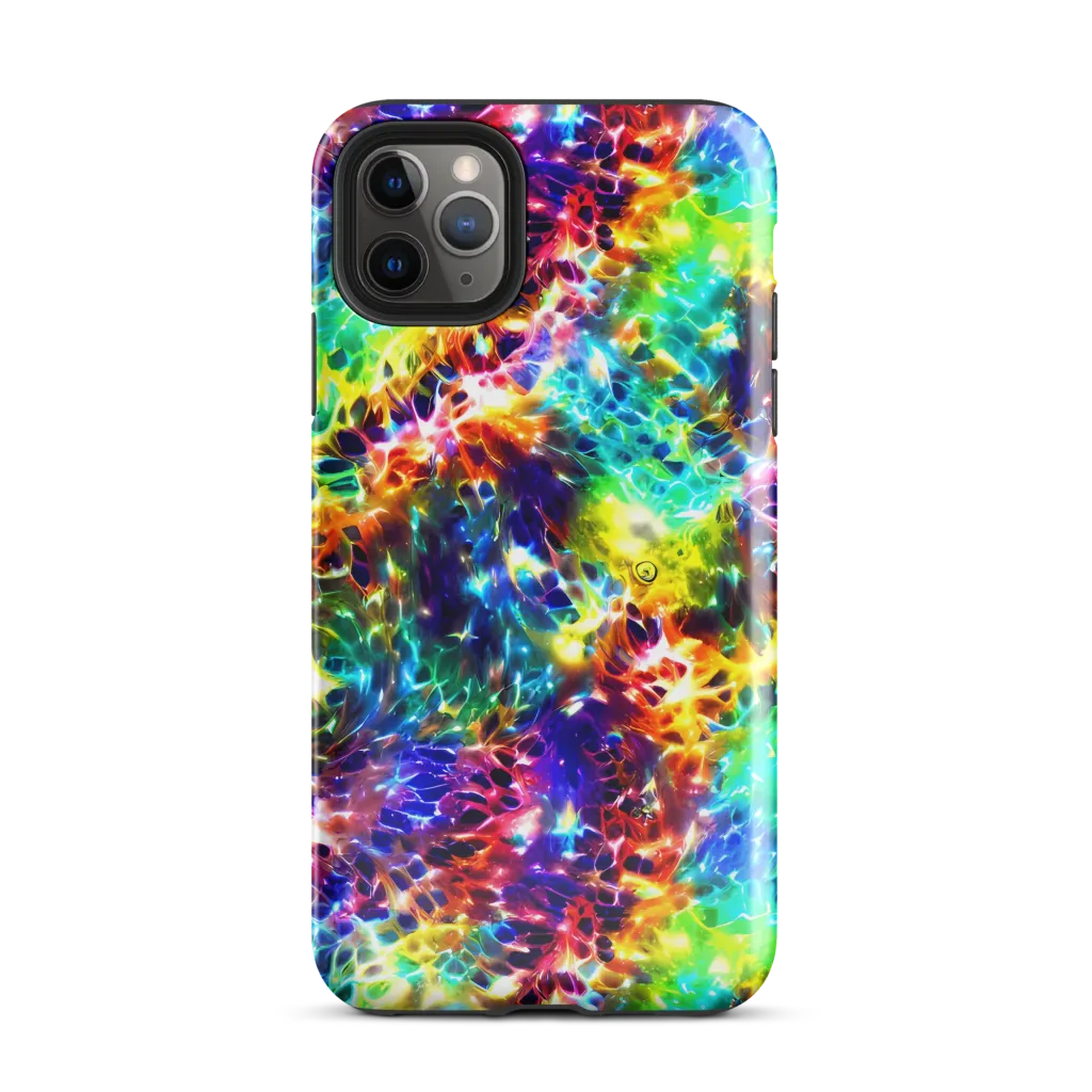 Rainbow Static on Tough Case for iPhone® — Front