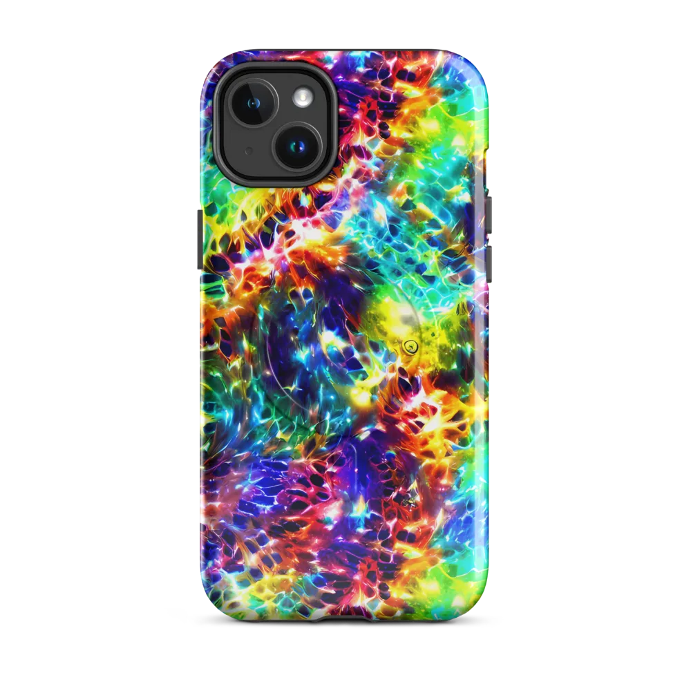 Rainbow Static on MagSafe Tough Case for iPhone® — Front