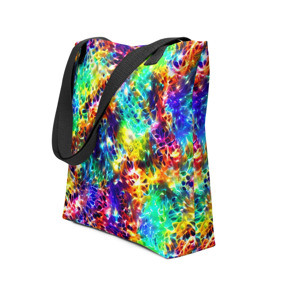 Rainbow Static on Tote Bag — Front