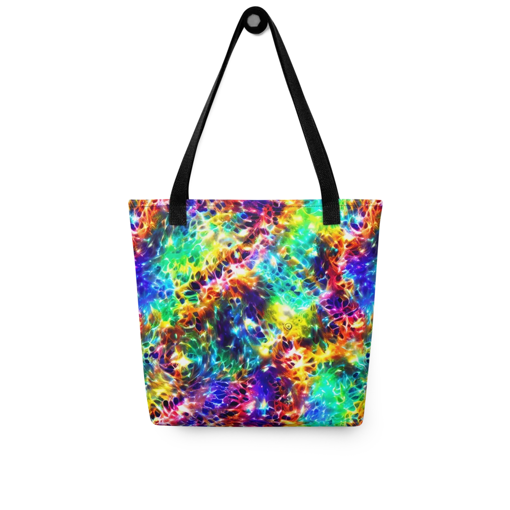Rainbow Static on Tote Bag — Front