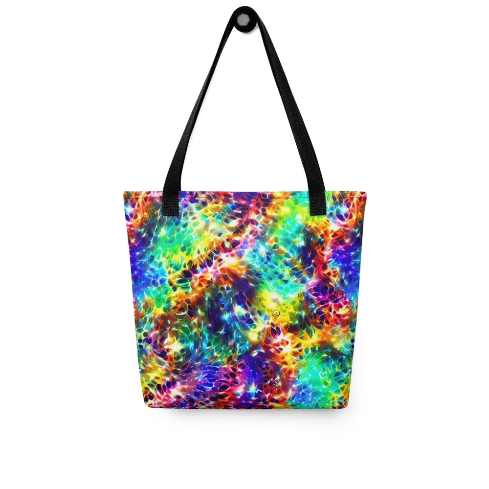 Rainbow Static on Tote Bag — Front