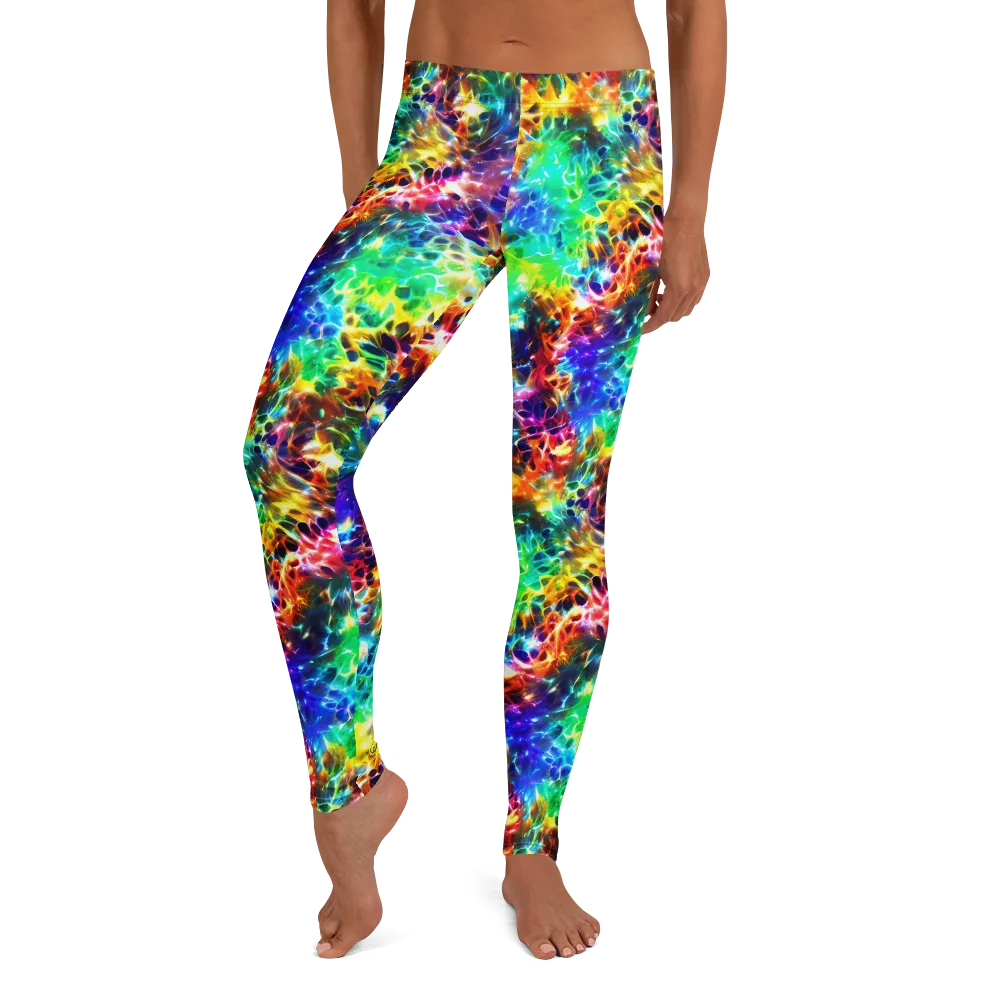 Rainbow Static on Leggings — Front