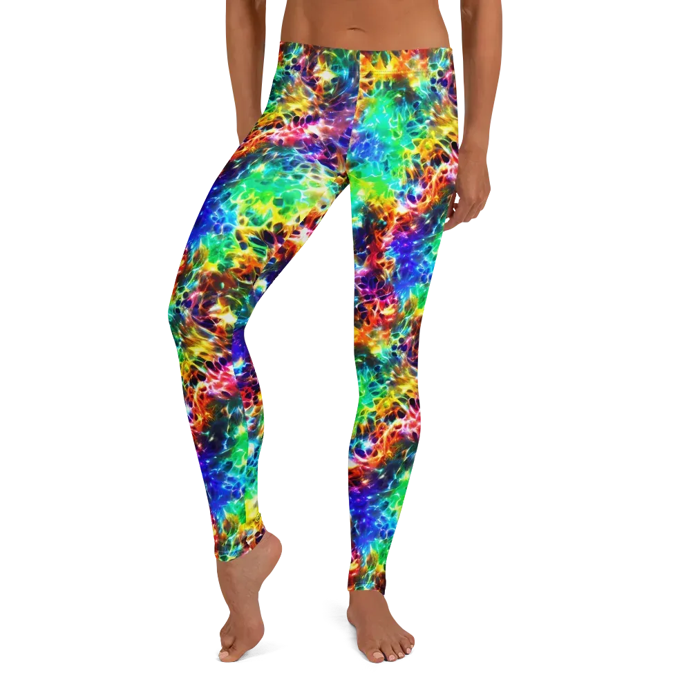 Rainbow Static on Leggings — Front