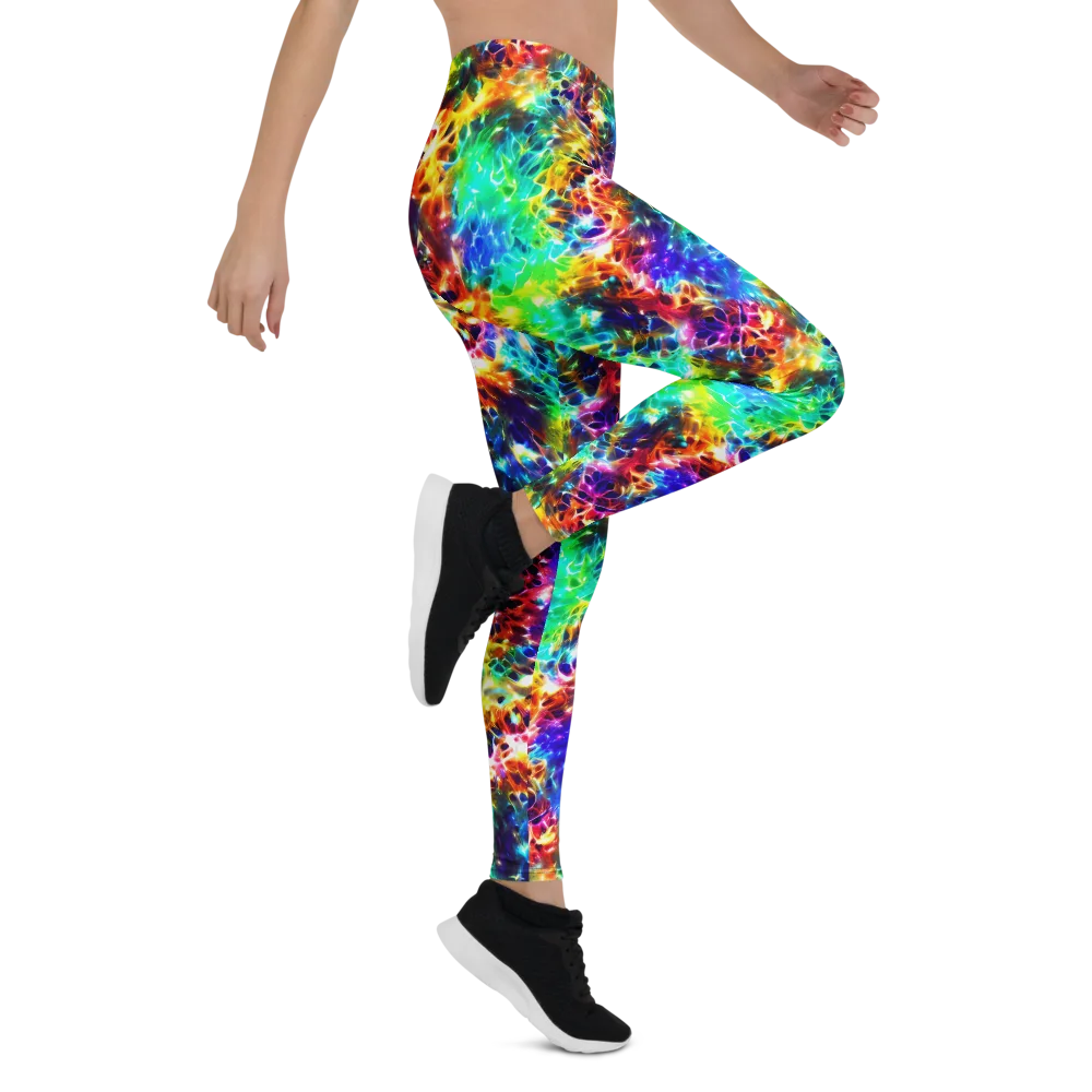 Rainbow Static on Leggings — Right