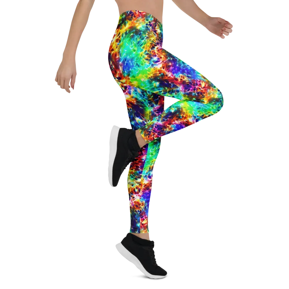 Rainbow Static on Leggings — Right