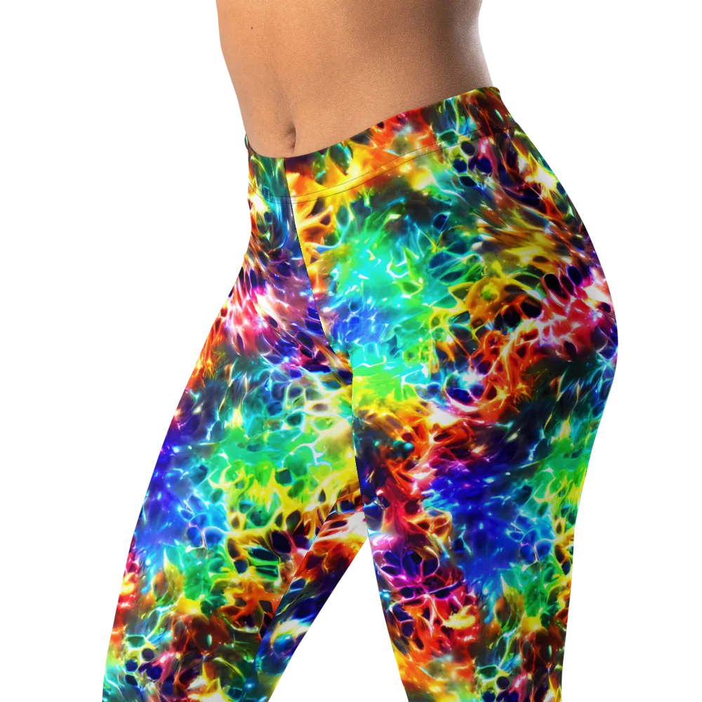 Rainbow Static on Leggings — Left Front