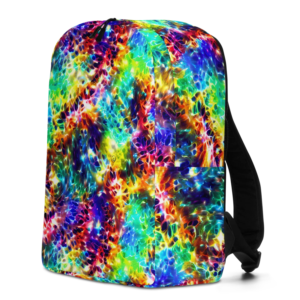 Rainbow Static on Minimalist Backpack — Left