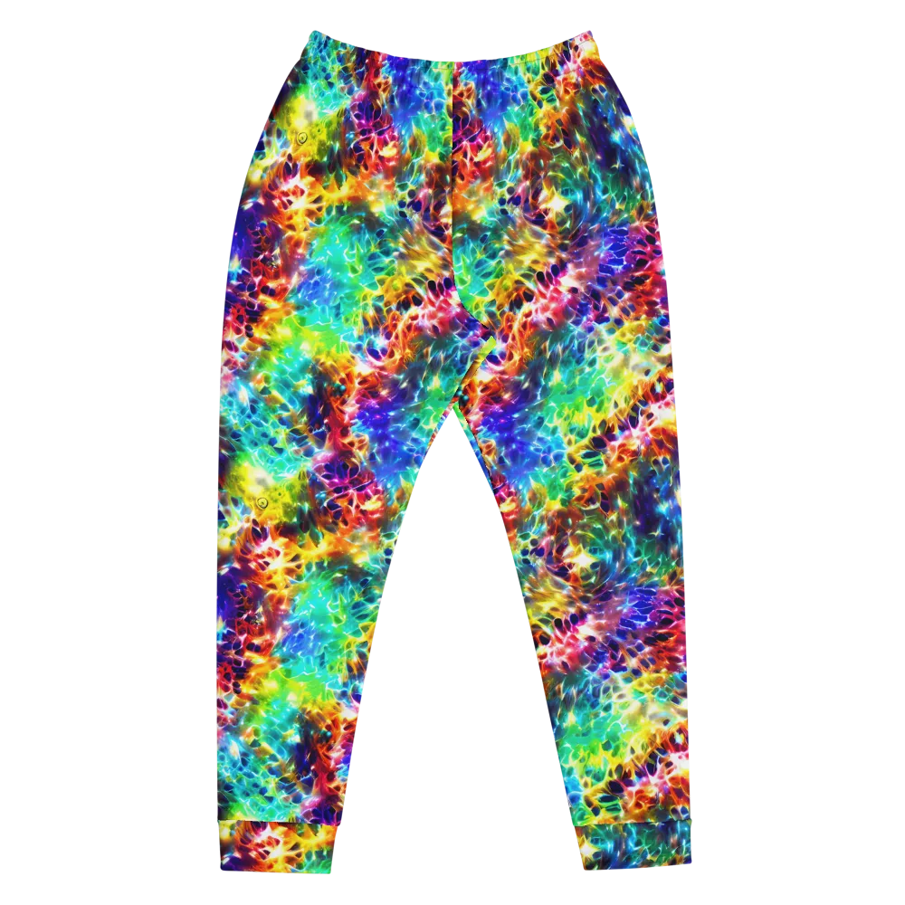 Rainbow Static on Men's Joggers — Front