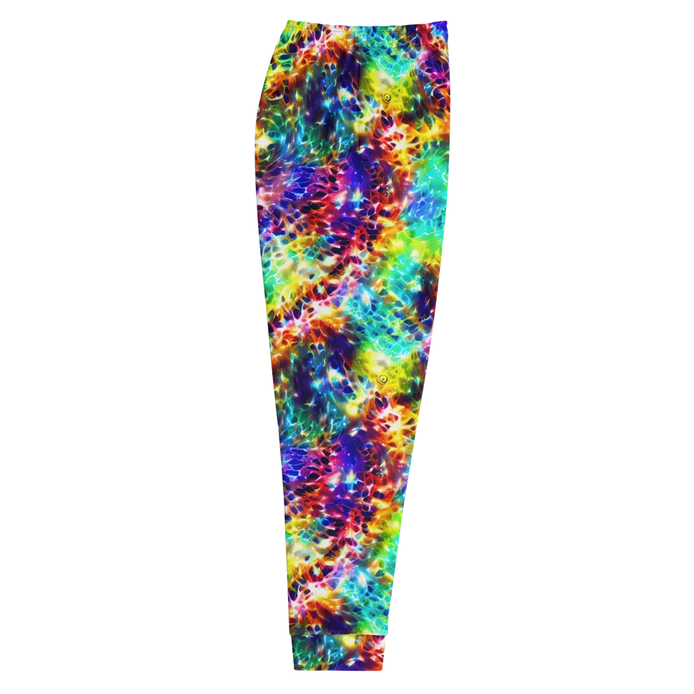 Rainbow Static on Men's Joggers — Right