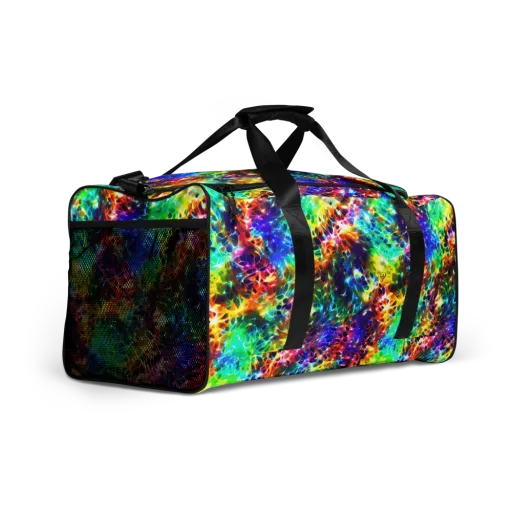 Rainbow Static on a Duffle Bag
