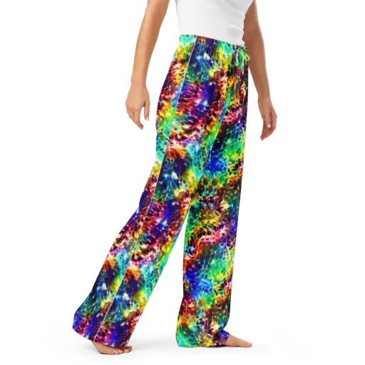 Rainbow Static on a Women's Pajama Pants