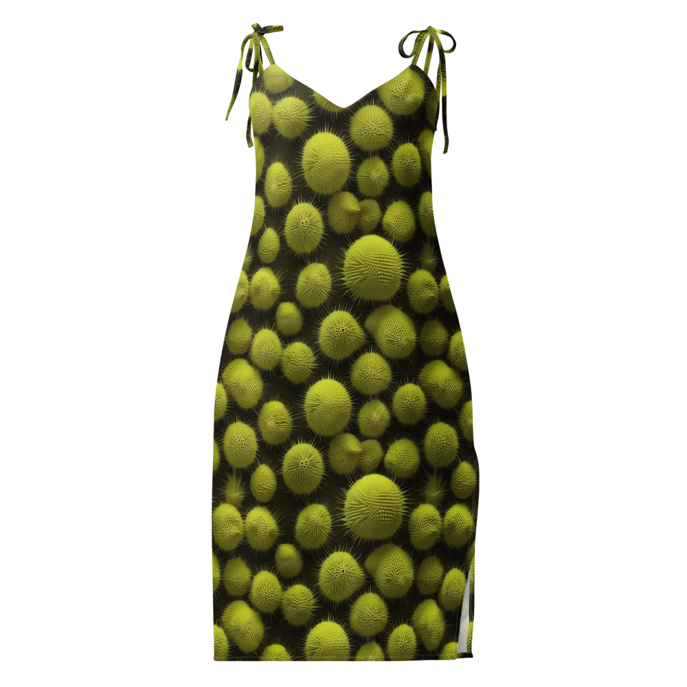 Lime Thorn on Slip Dress — Front