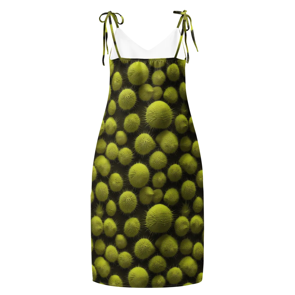 Lime Thorn on Slip Dress — Back