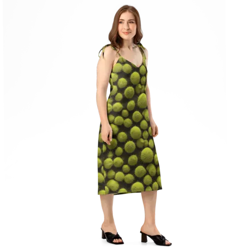 Lime Thorn on a Slip Dress