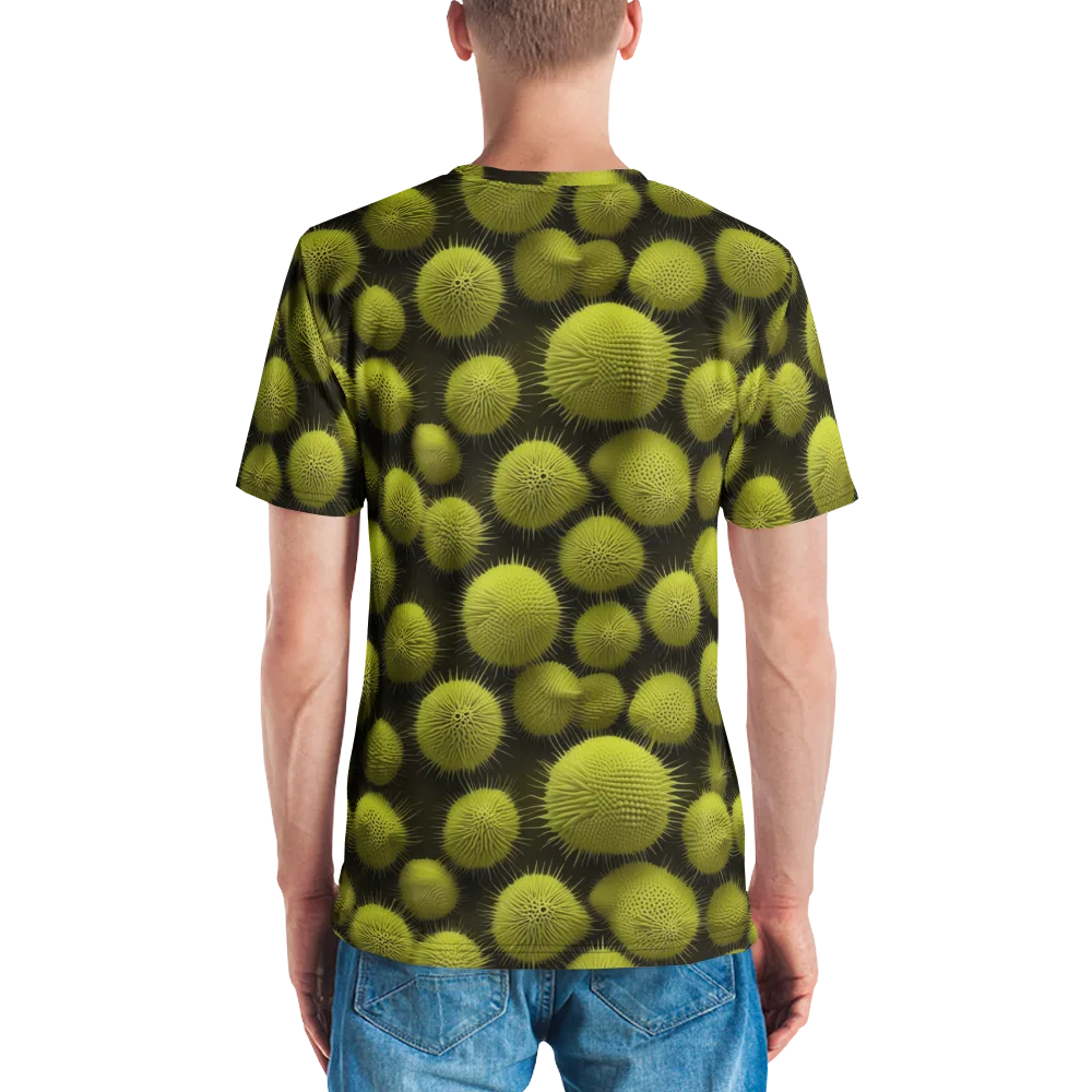 Lime Thorn on Men's Crew Neck T-Shirt — Back