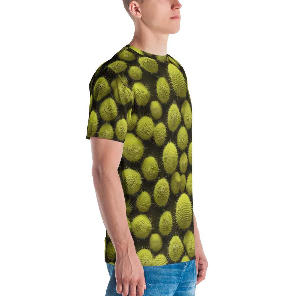 Lime Thorn on Men's Crew Neck T-Shirt — Right