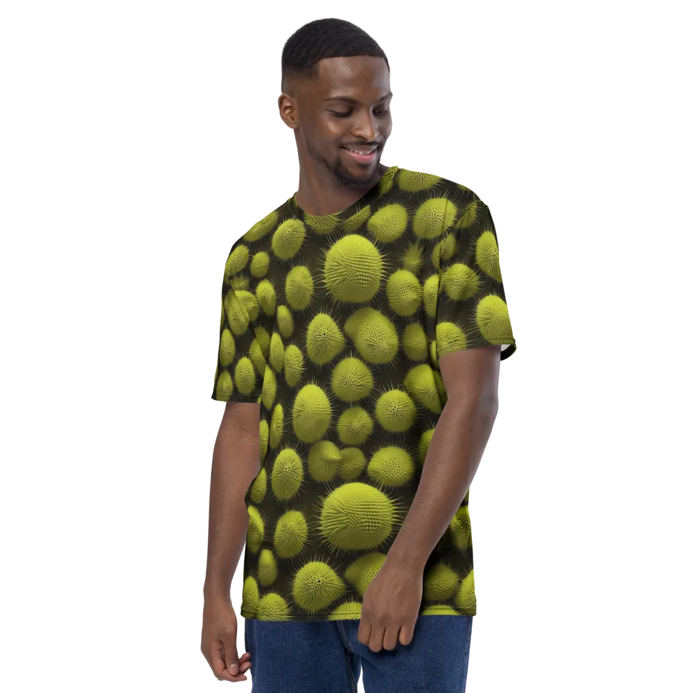 Lime Thorn on Men's Crew Neck T-Shirt — Left