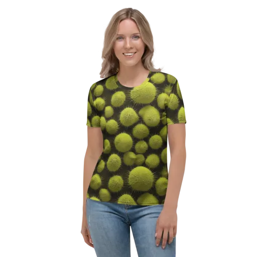 Lime Thorn on a Women's Crew Neck T-Shirt