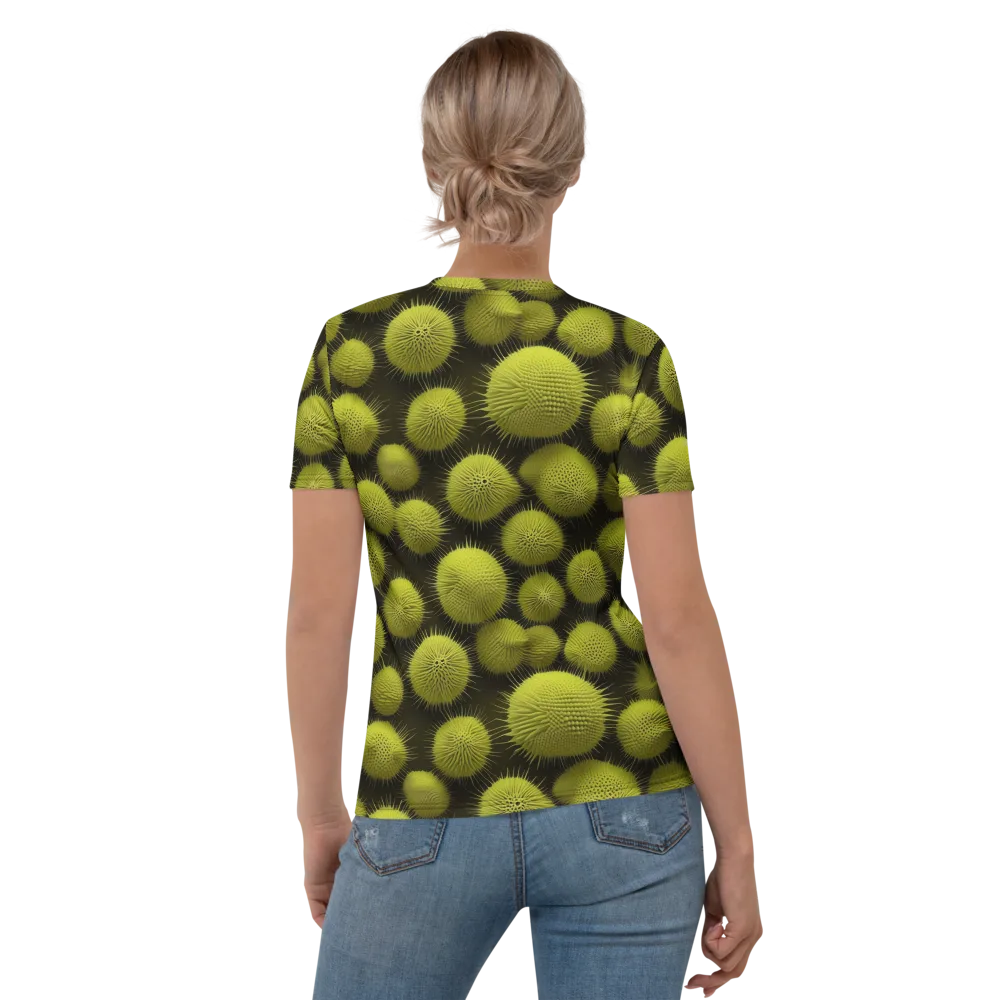 Lime Thorn on Women's Crew Neck T-Shirt — Back