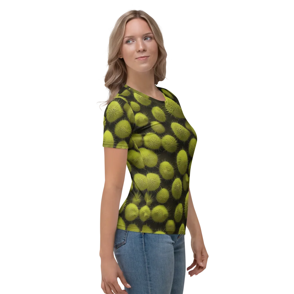Lime Thorn on Women's Crew Neck T-Shirt — Right