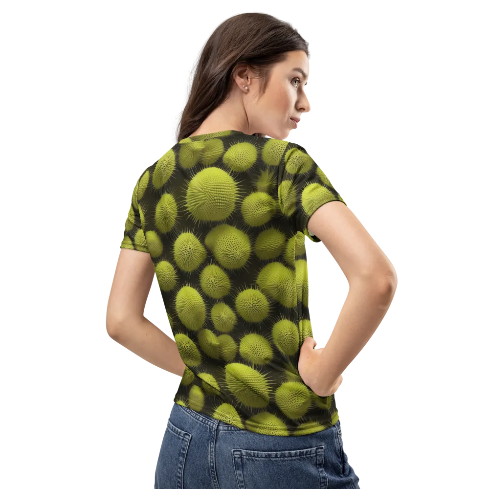 Lime Thorn on Women's Crew Neck T-Shirt — Back