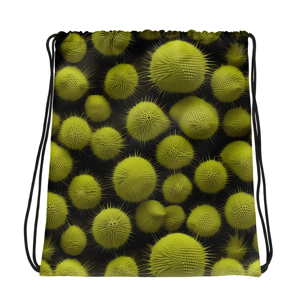 Lime Thorn on Drawstring Bag — Photo