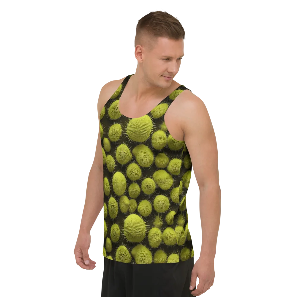 Lime Thorn on Men's Tank Top — Left Front