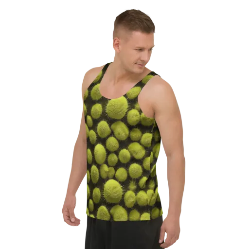 Lime Thorn on a Men's Tank Top