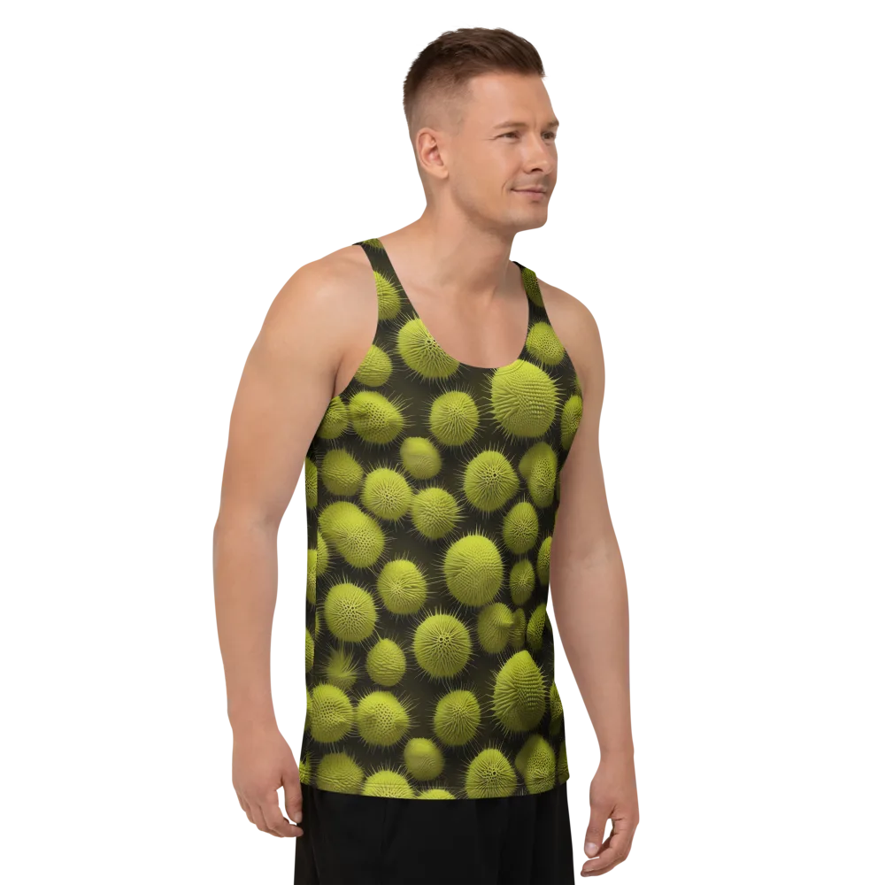 Lime Thorn on Men's Tank Top — Right Front